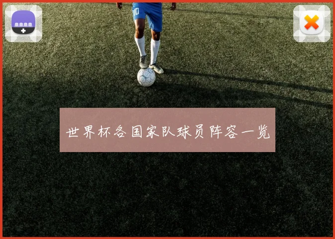 世界杯各国家队球员阵容一览